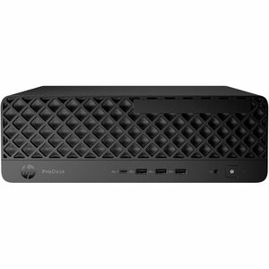 HP ProDesk 4 G1i Desktop Computer - Intel Core Ultra 5 2nd Gen 235 - 16 GB - 512 GB PCI Express NVMe SSD - Small Form Factor - Jack Black - Intel Q870 Chip - Windows 11 Pro - Intel DDR5 SDRAM - Wi-Fi 6E (IEEE 802.11ax) - 180 W