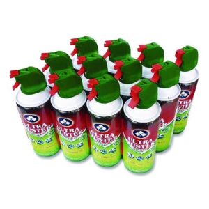 Industrial Strength Compressed Air Duster Cleaner, 10 oz Can, 12/Carton